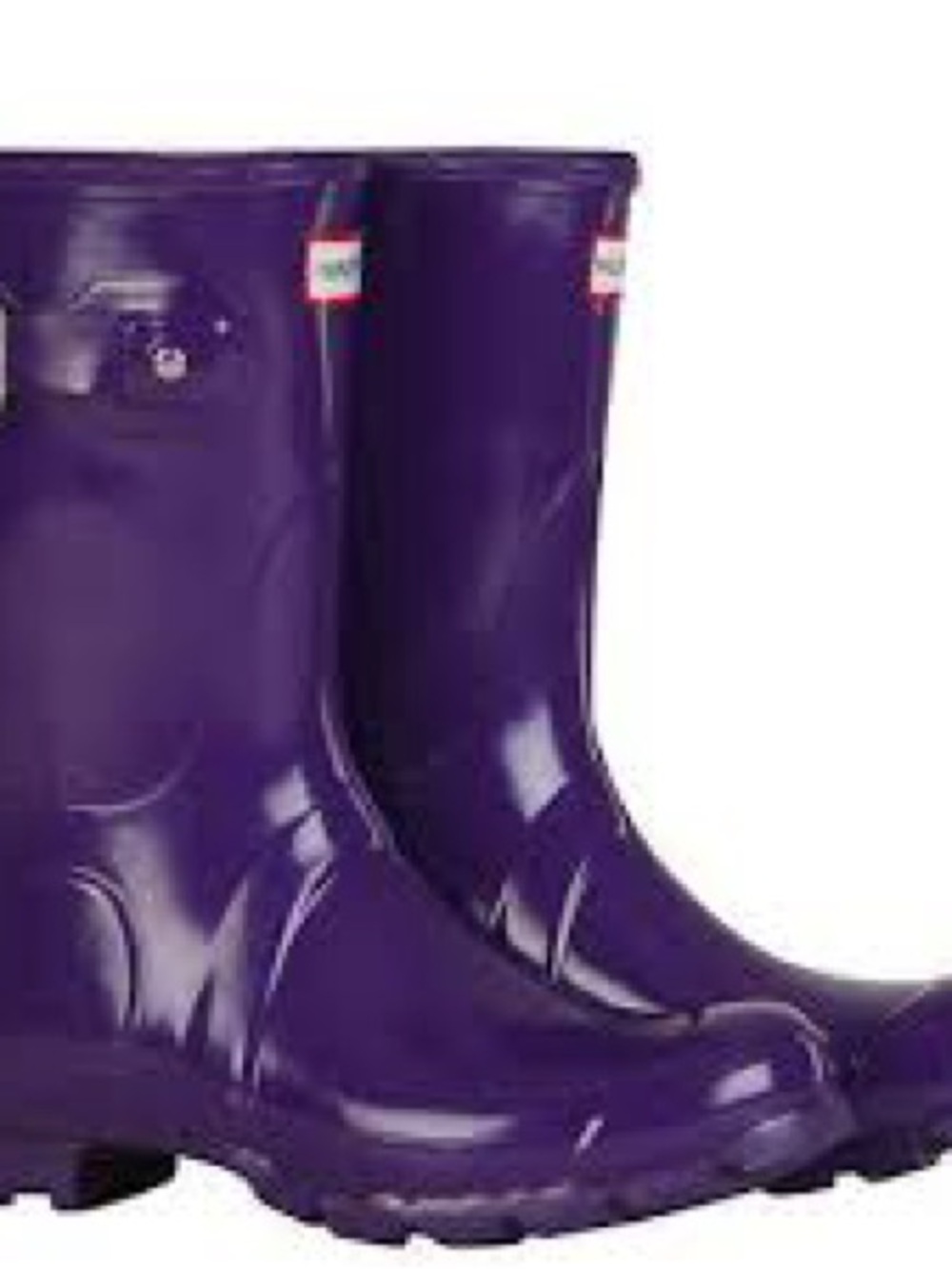 Hunter Glossy Purple Rain Boots